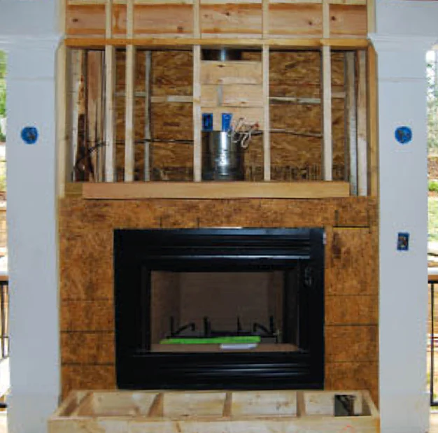 Zero clearance metal firebox fireplace