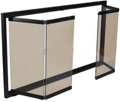 FS2- 2 Bi-fold doors with 4 tempered glass panels